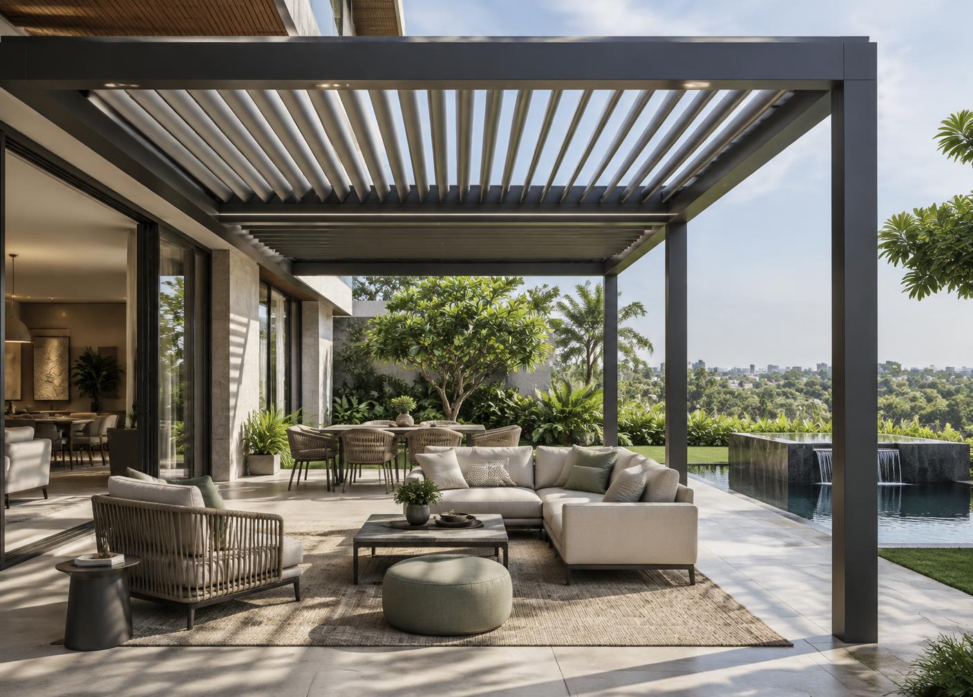 ALUMINIUM LOUVRE PERGOLA